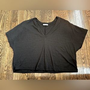 Zara semi-cropped black top